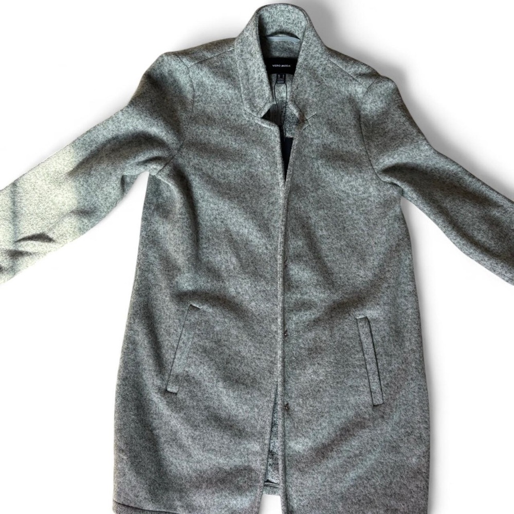 Gray Vera Moda Wool Blend Coat